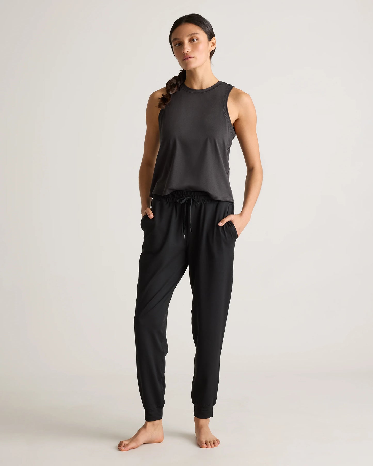 Flowknit Mid-Rise Joggers - XS / Black