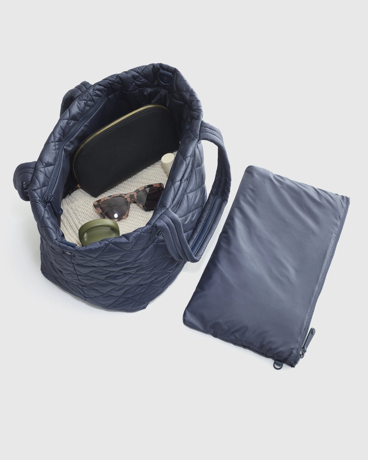 Transit Quilted Carry-All Tote - One Size / Porcelain Blue