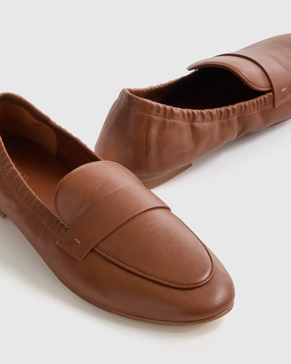 Italian Leather Soft Loafer - 5 / Black