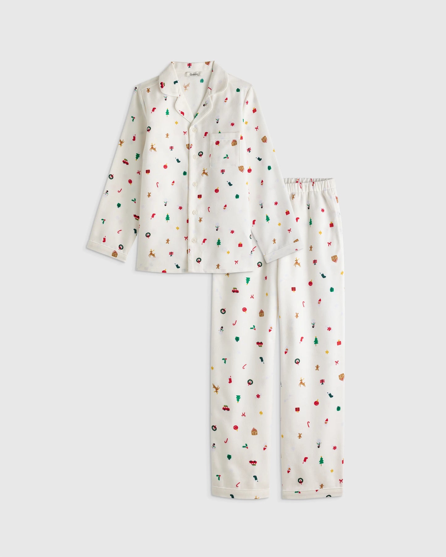 Holiday Flannel Pajama Set - 2T / Multi Holiday