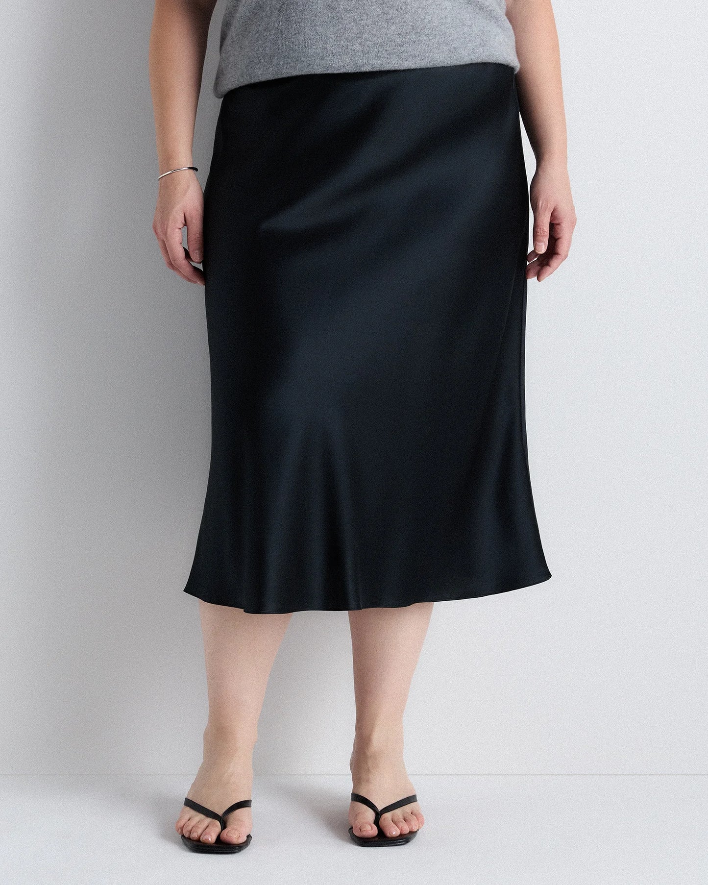100% Washable Silk Skirt - 1X / Wine Tasting Red