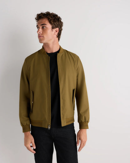 Water-Resistant Flex Bomber Jacket - S / Black