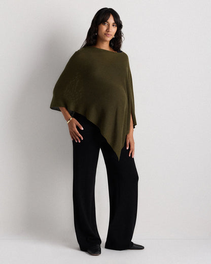 Lightweight Cotton Cashmere Nursing Shawl - One Size / Pale Custard Yellow