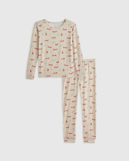 Bamboo Long Sleeve and Pant Pajama Set - 2T / Wildflower Dreams