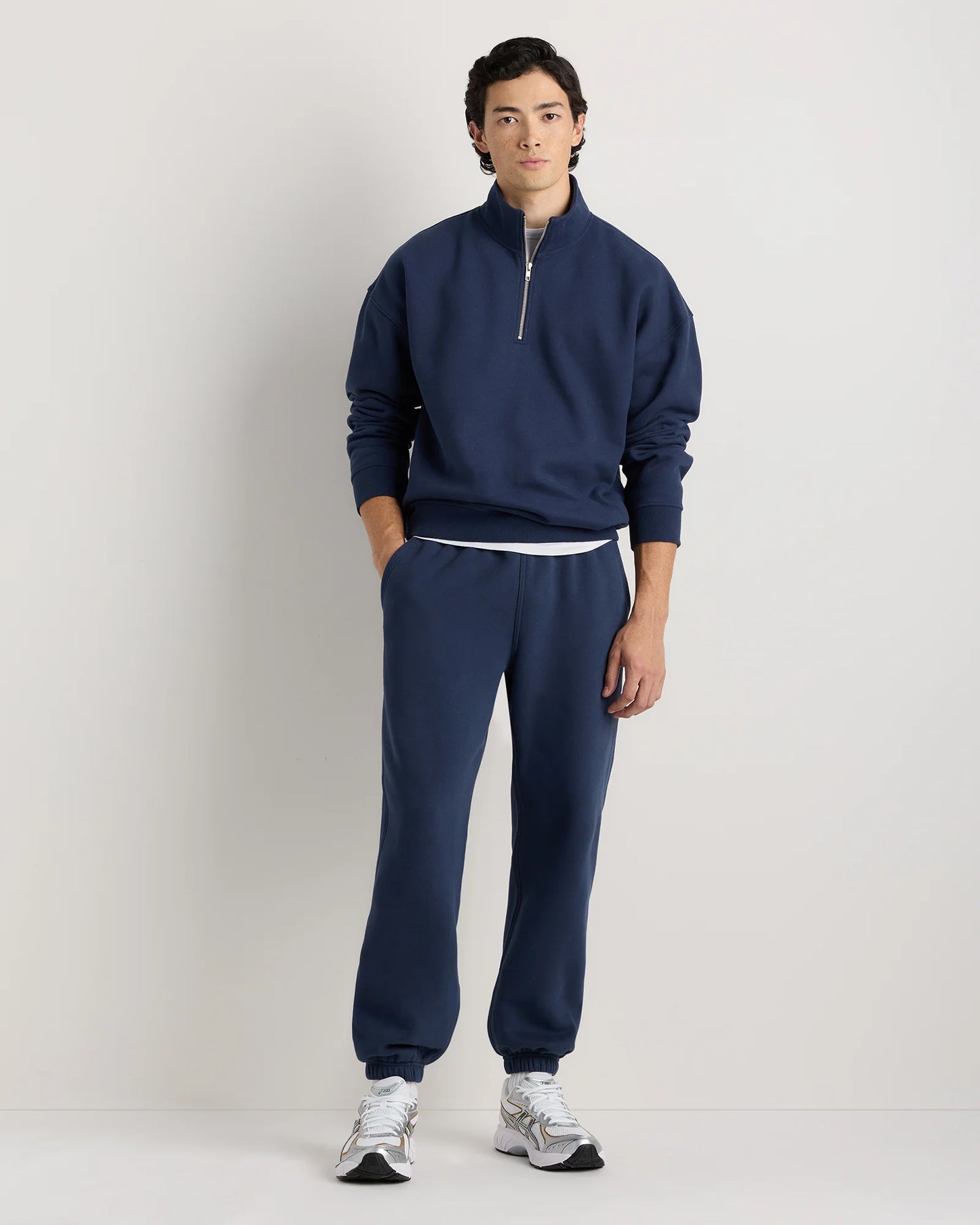 Everyday Fleece Quarter-Zip Sweatshirt - S / Coastal Sage