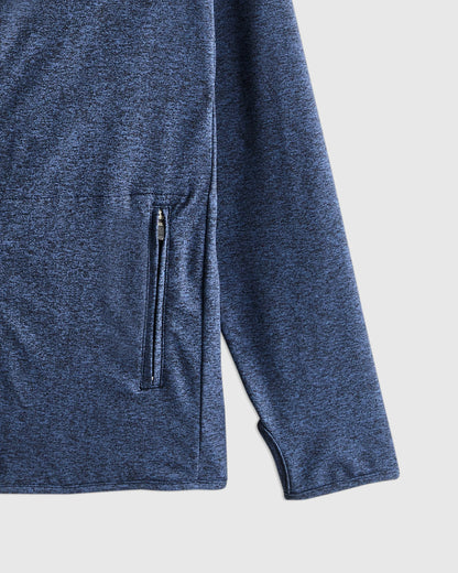 Flowknit Full Zip Hoodie - 2T / Heather Navy