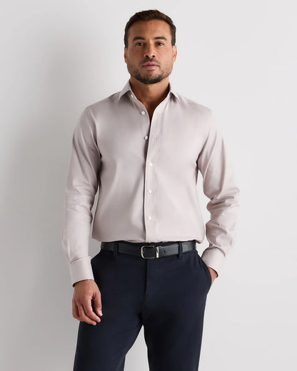 Organic Cotton Oxford Non-Iron Dress Shirt - S / Bold Black