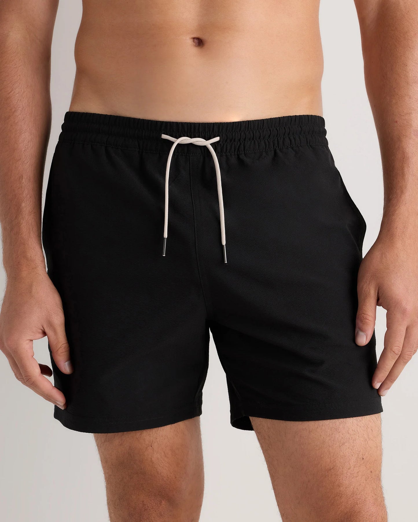 Seersucker Swim Trunks - 5.5" - S / Navy Seersucker
