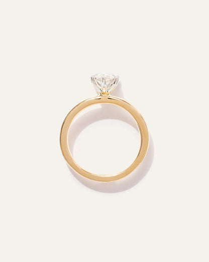 Lab Grown Diamond Marquise Comfort Fit Engagement Ring - 1.5ct - 4 / Yellow Gold