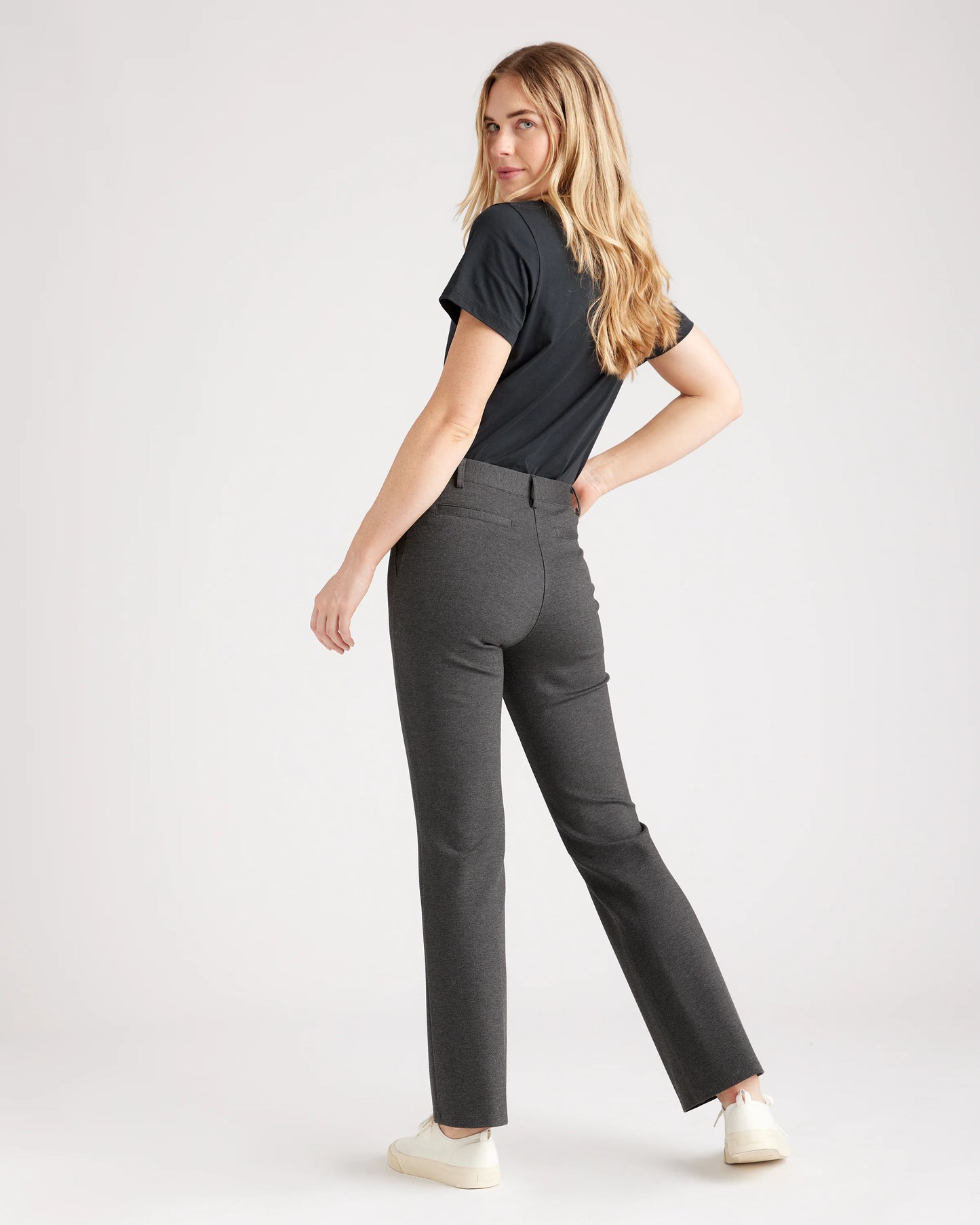 Ultra-Stretch Ponte Bootcut Pants - XS / Black