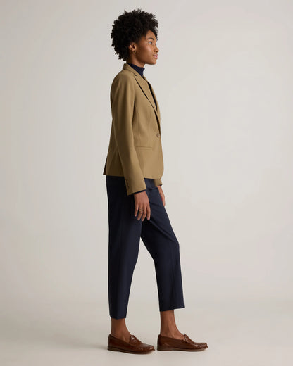 Italian Wool Tailored Blazer - XS / Navy