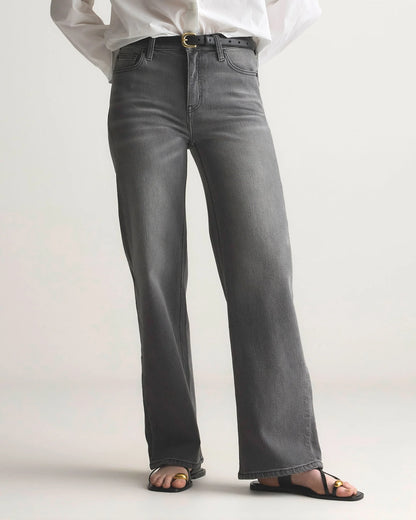 Bella Stretch Relaxed Straight Jeans - 24 / Atlantic Blue