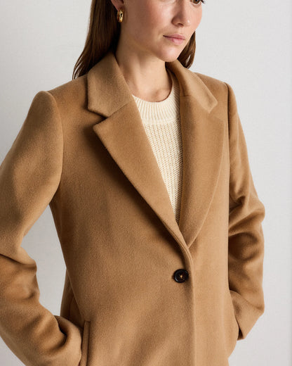 Wool Cashmere Blazer Coat - XS / Mocha Brown