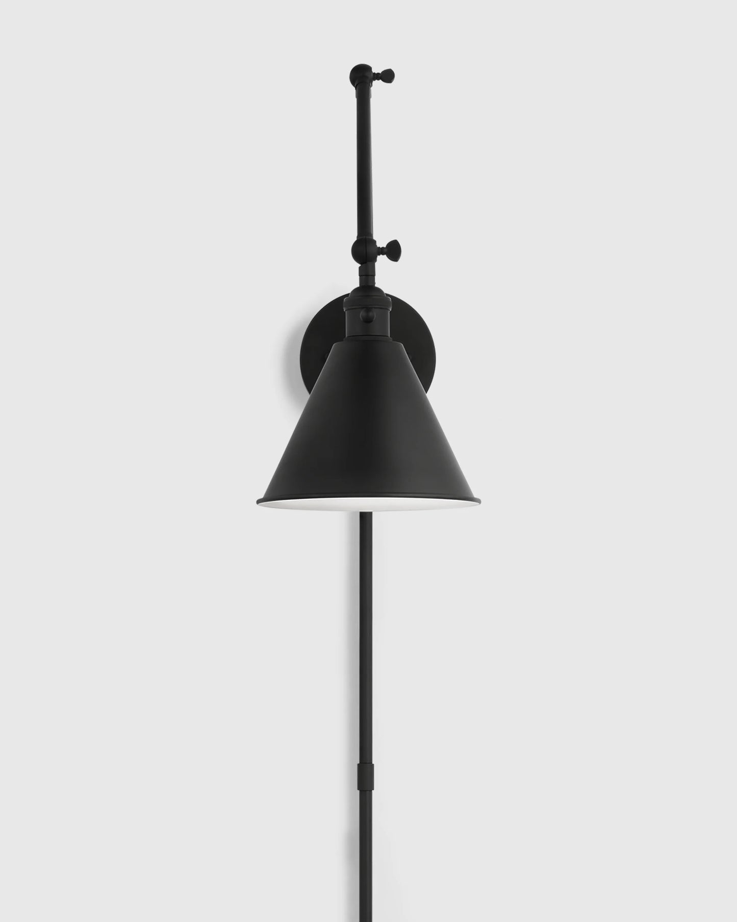Articulating Double Arm Steel Wall Sconce - One Size / Silver