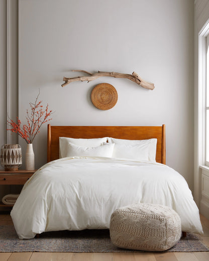 Organic Brushed Cotton Deluxe Bedding Bundle - Twin / White