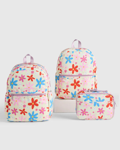 Recycled Double Pocket Backpack - One Size / Rainbow Clouds