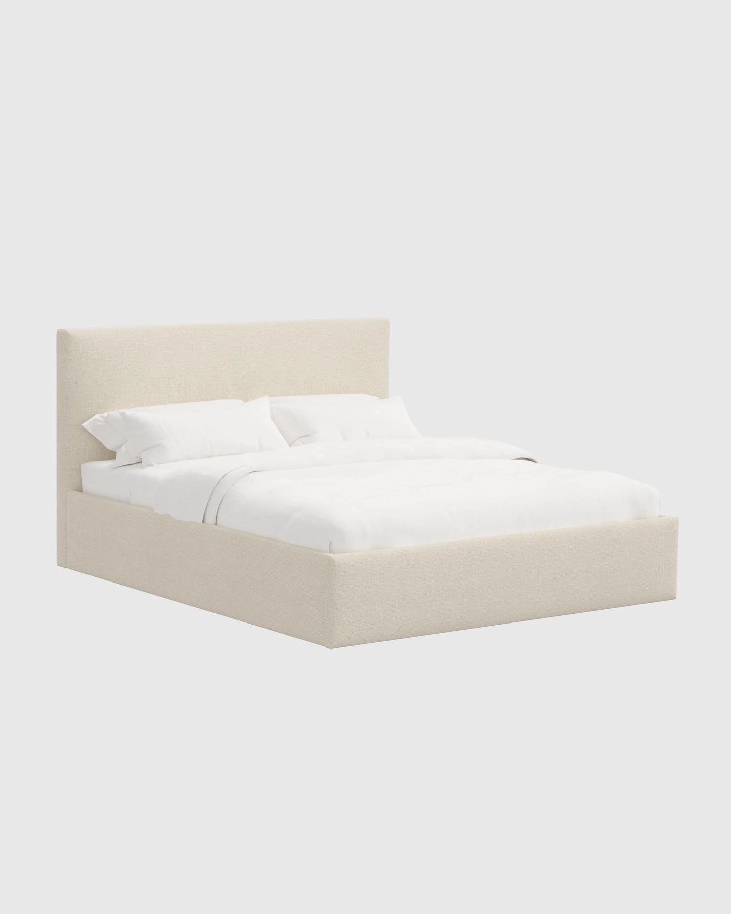 100% Linen Square Bed - Full / Canvas