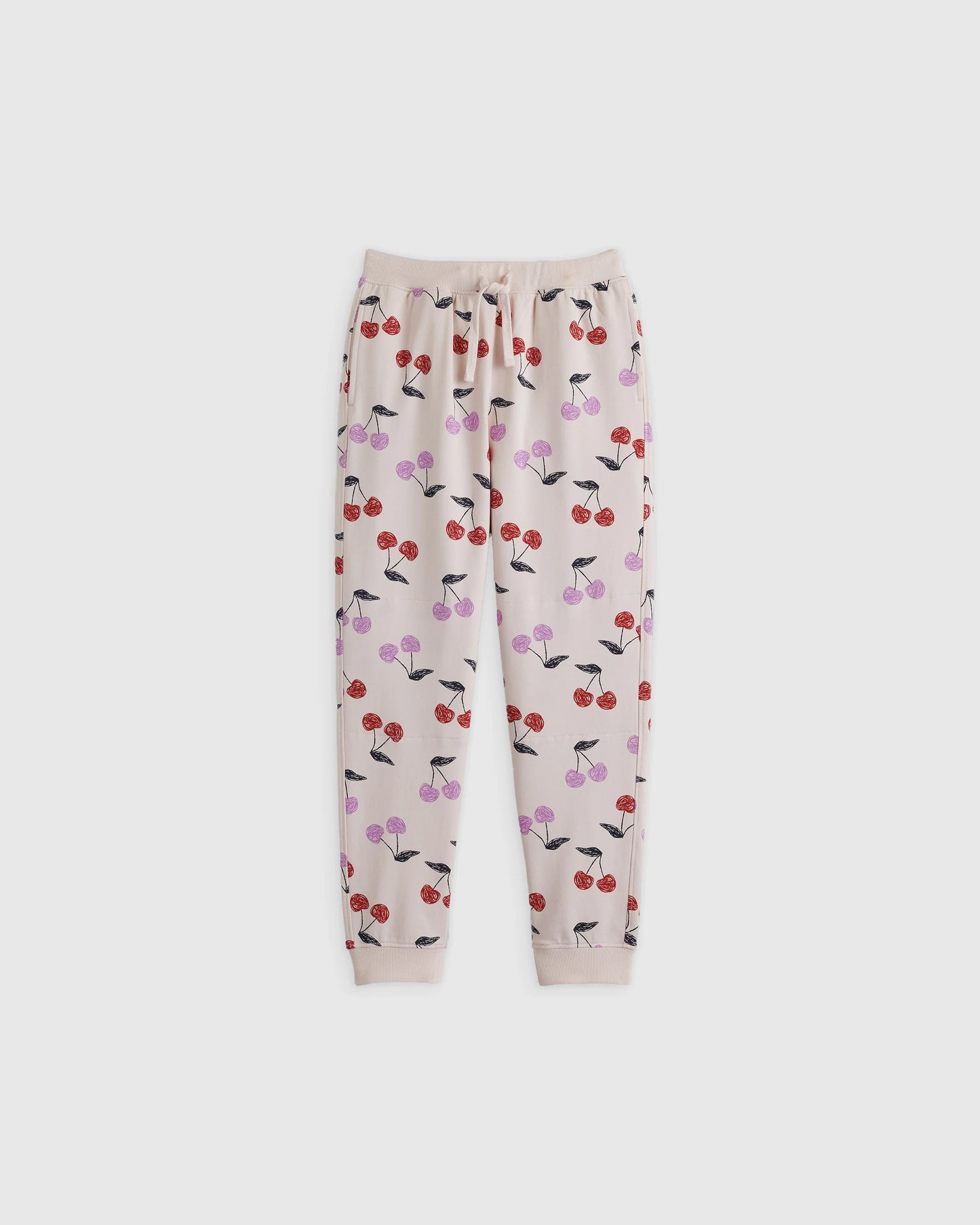 Organic Cotton French Terry Joggers 2-Pack - 6 / Cherries/Navy