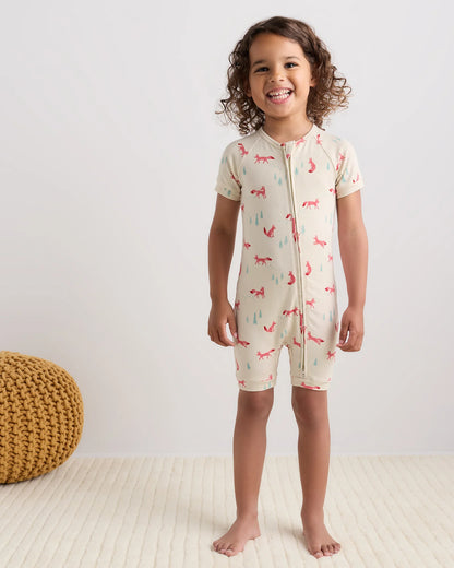 Bamboo Shortie Onesie Pajama - 2T / Sunshine
