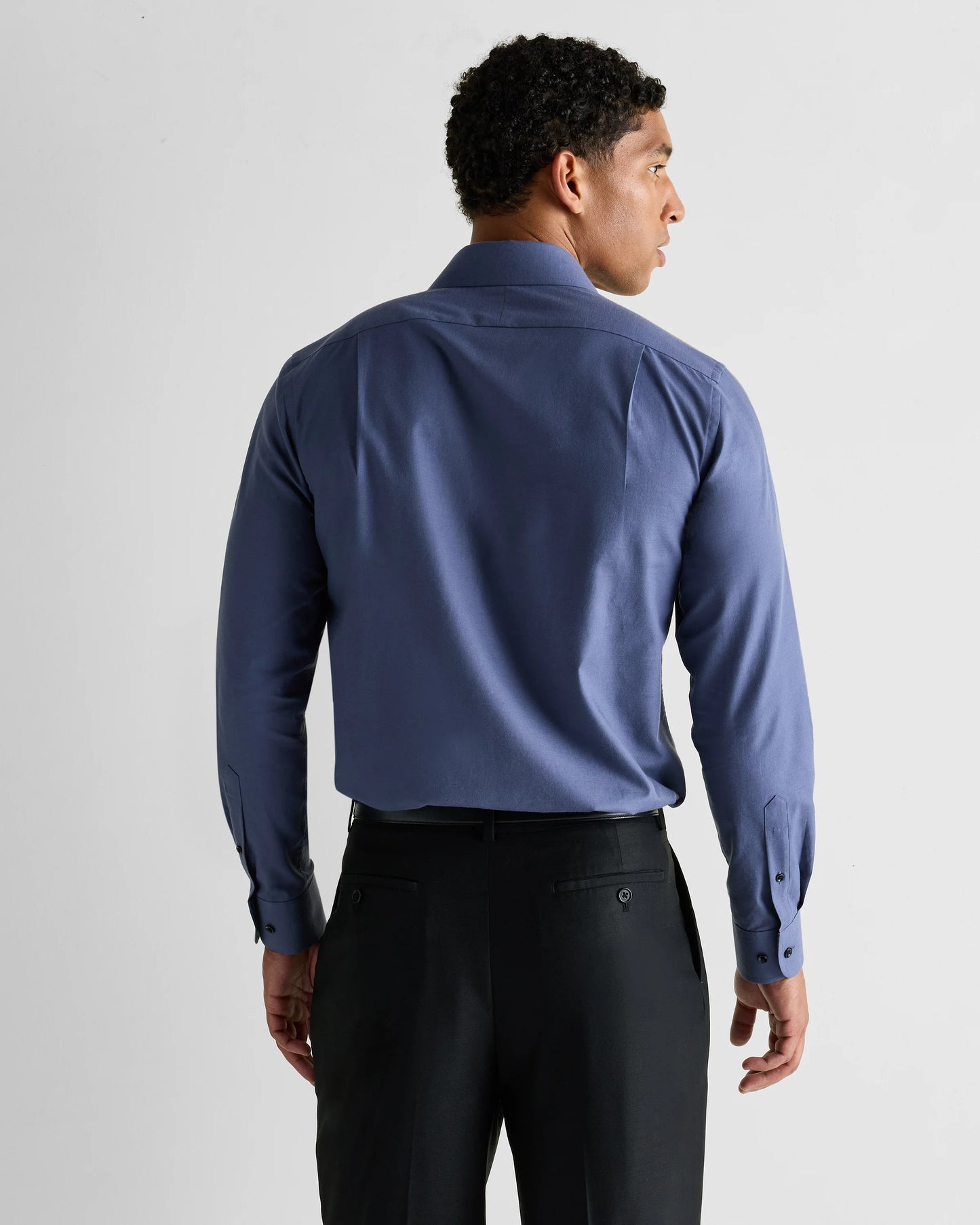 Organic Cotton Cashmere Dress Shirt - XS / Pale Blue