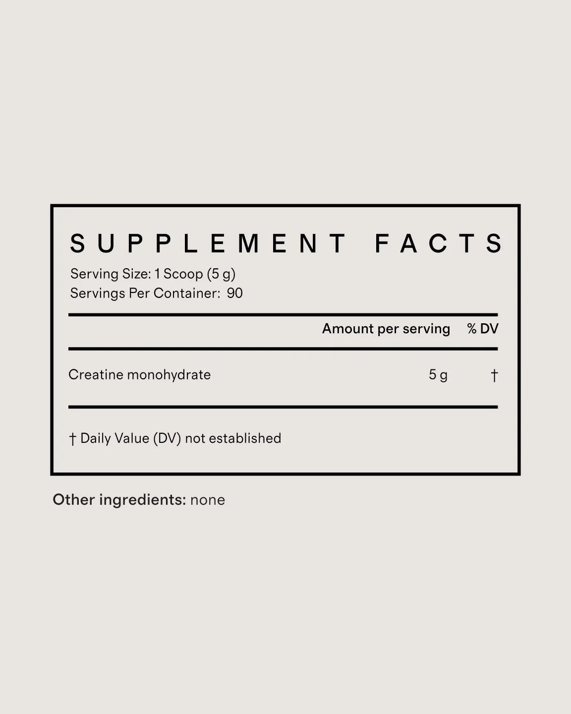 Micronized Creatine Monohydrate - 90 Servings / No Color