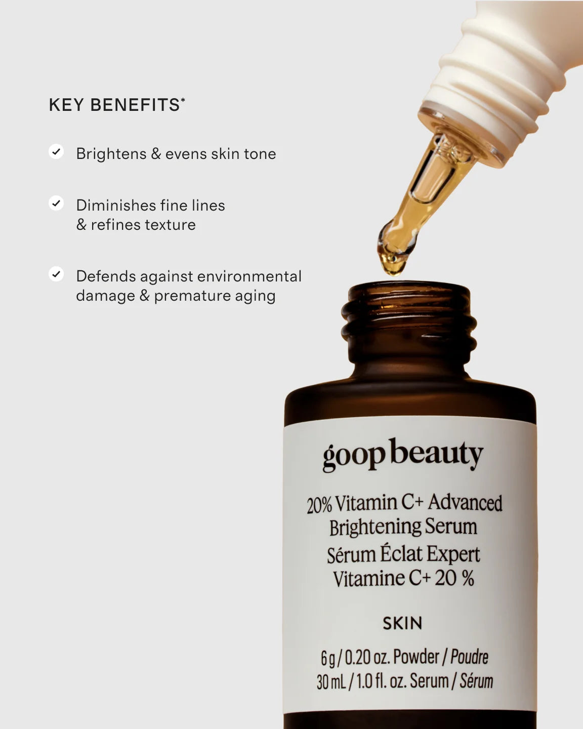 20% Vitamin C+ Advanced Brightening Serum by goop Beauty - One Size / No Color