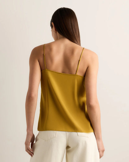 Washable Stretch Silk V-Neck Cami - XS / Ivory