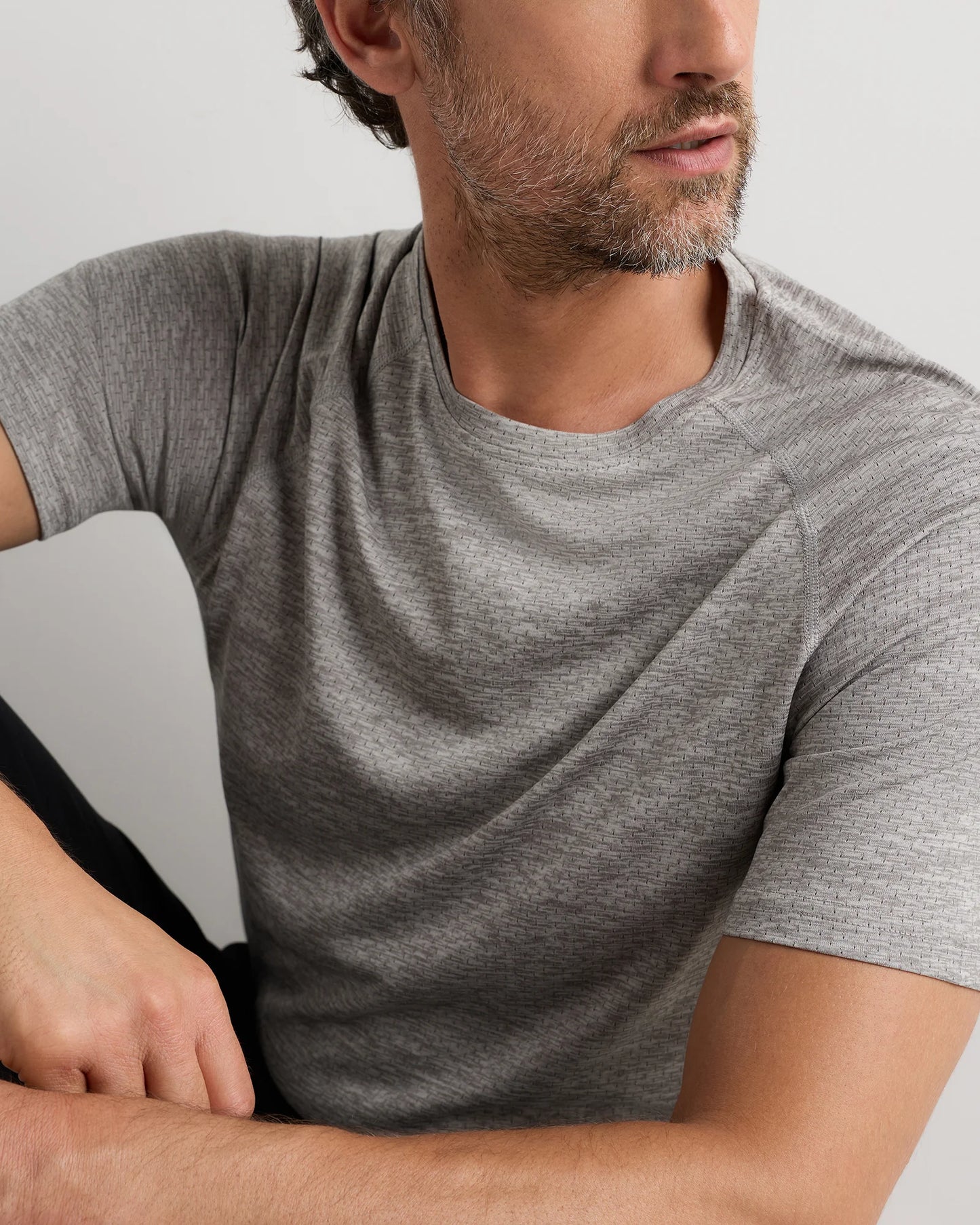 Mesh Performance Training Tee - S / Heather Grey