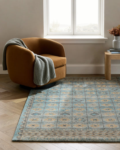 Cambria Wool Rug - 5' x 8' / Rust