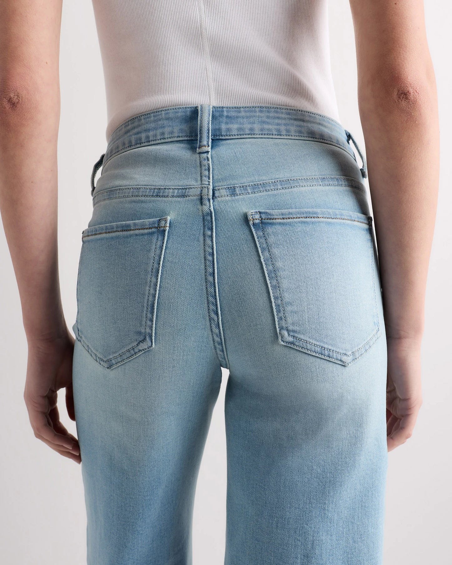 Luna Stretch Wide Leg Jeans - 24 / Frosted Blue