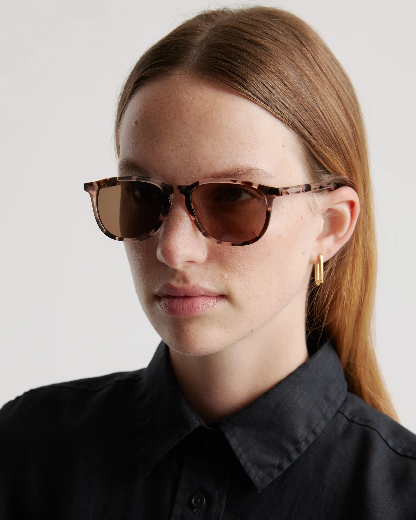 Cameron Polarized Acetate Sunglasses - One Size / Tan Tortoise with Brown Lens