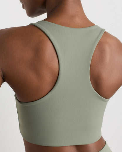 Ultra-Form Scoop Neck Longline Bra - XS / Black Camo