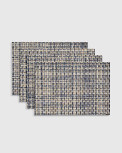 Basketweave Easy-Care Rectangular Placemat, Set of 4 by Chilewich - One Size / Celadon