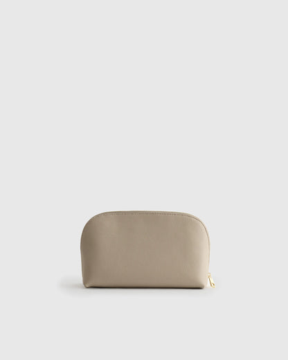 Italian Leather Pouch Travel Set - One Size / Deep Navy