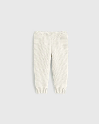 100% Organic Cotton Sweater Set - 0-3M / Ivory