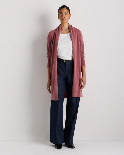 Mongolian Cashmere Duster Cardigan Sweater - XS / Oatmeal