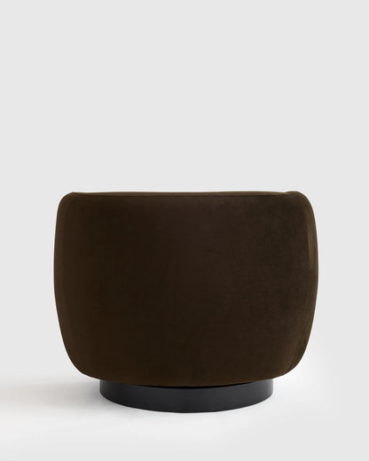 Performance Velvet Swivel Chair - One Size / Performance Velvet Taupe