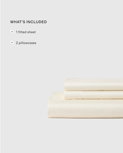 Bamboo Fitted Sheet Set - Twin / Sand