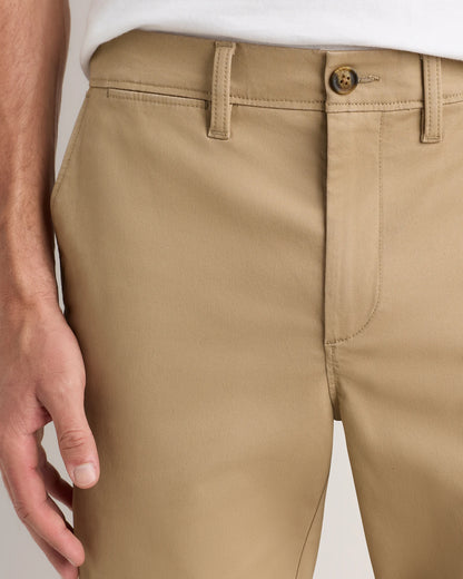 Organic Cotton Stretch Chino Pants - Straight - 30X30 / Stone