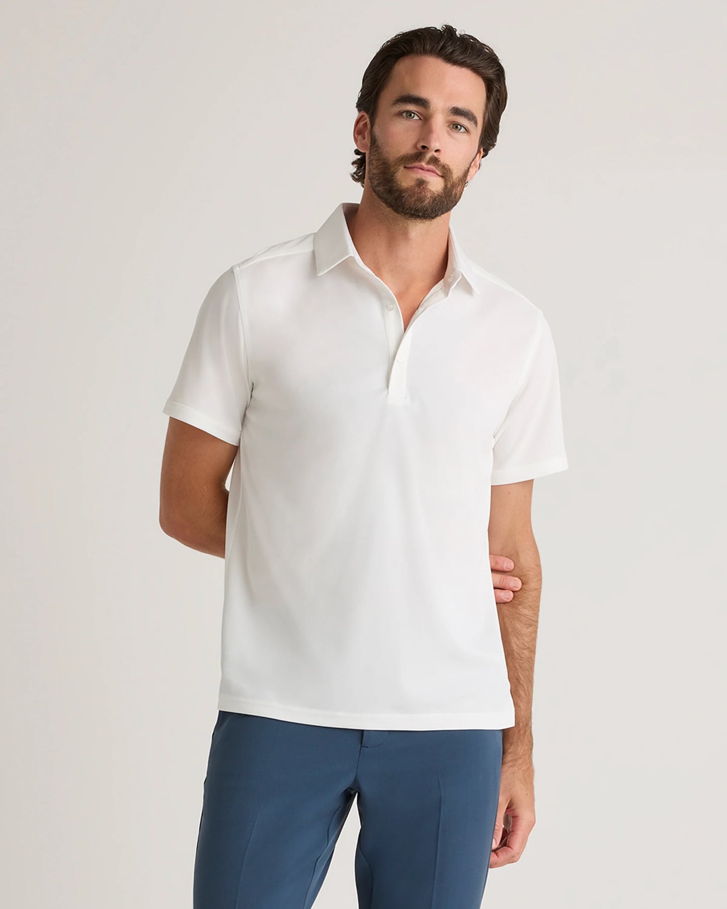 Commuter Stretch Pique Polo - S / Dark Coal