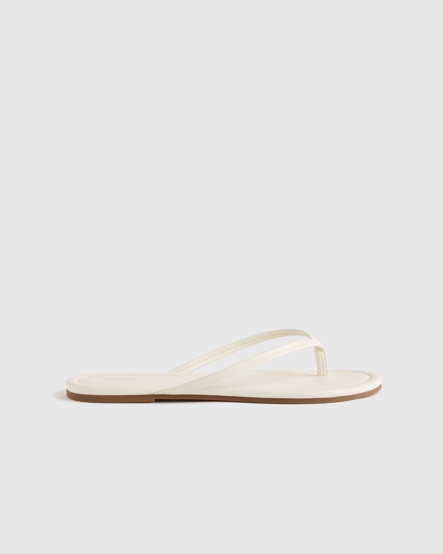 Italian Leather Flip Flops - 5 / Black