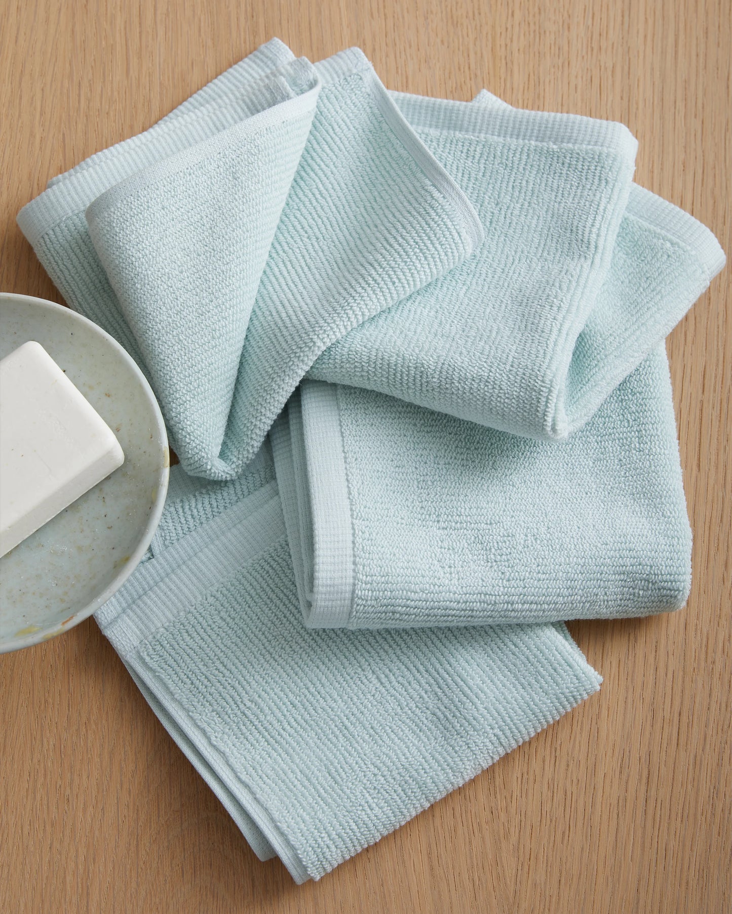 Turkish Ribbed Quick Dry Bath Sheet Bundle - One Size / Mineral