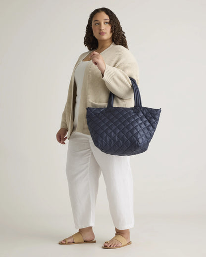 Transit Quilted Carry-All Tote - One Size / Porcelain Blue