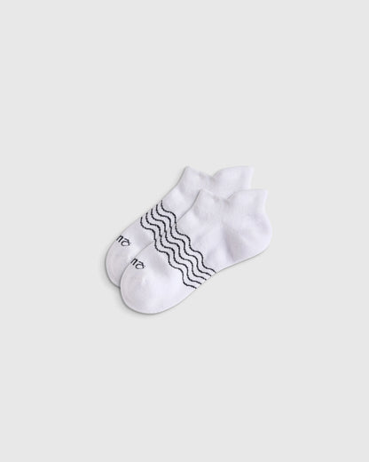 Kids Organic Cotton Ankle Socks 8-Pack - S / Blue/White Multi