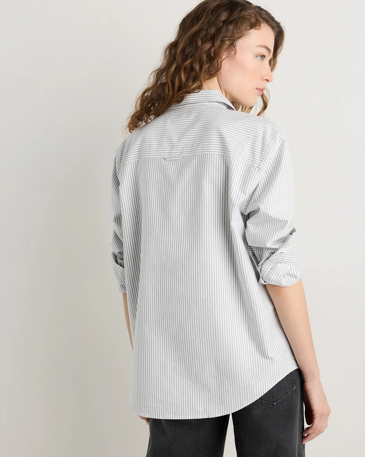 Organic Cotton Relaxed Oxford Shirt - XS / Opal Pink