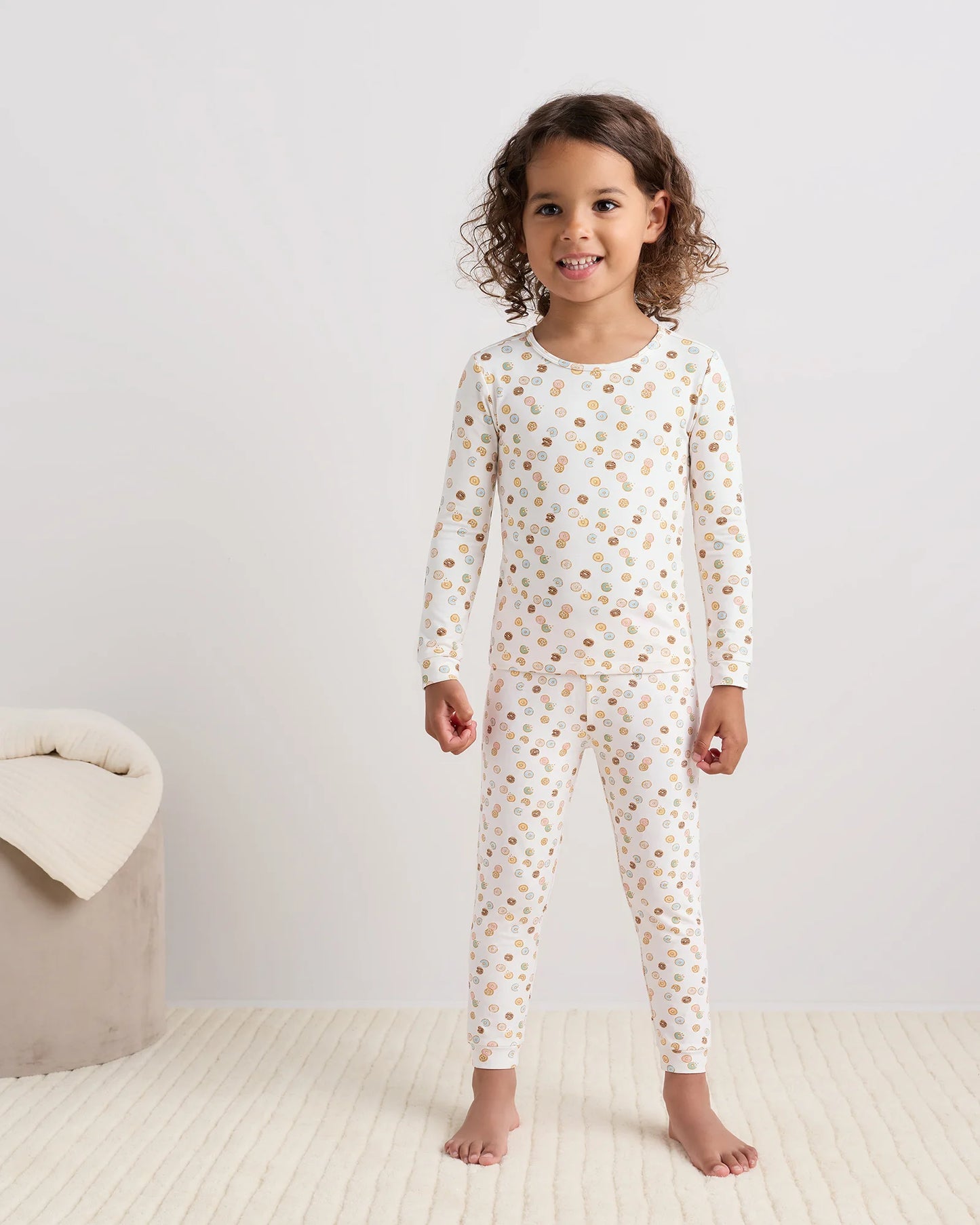 Bamboo Long Sleeve and Pant Pajama Set - 2T / Wildflower Dreams