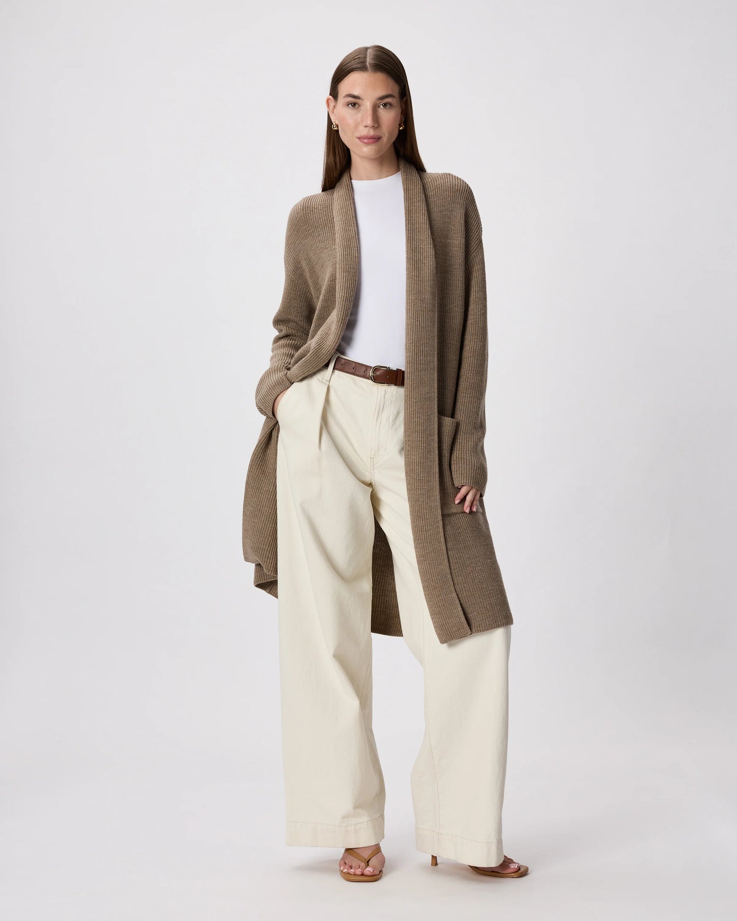 Australian Merino Wool Duster Cardigan - XS / Malted Toffee