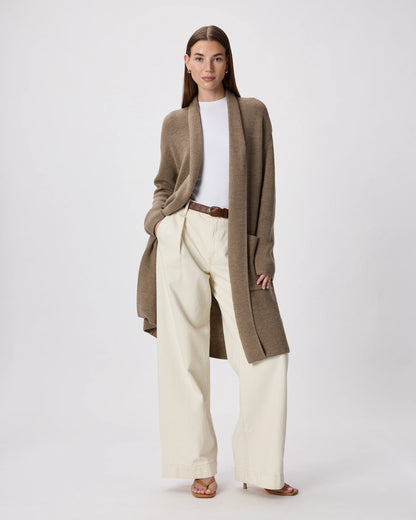 Australian Merino Wool Duster Cardigan - XS / Malted Toffee