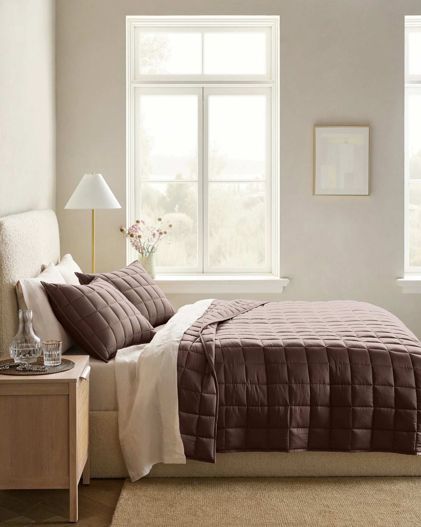Bamboo Box Quilt - Twin / Sage