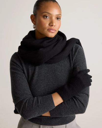 Mongolian Cashmere Gloves - One Size / True Navy